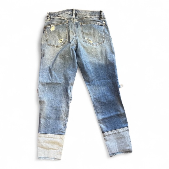 Refuge Light Blue Distressed Boyfriend Jeans - Picture 2 of 2